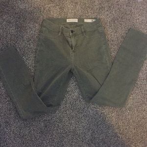 Army green bull head pants